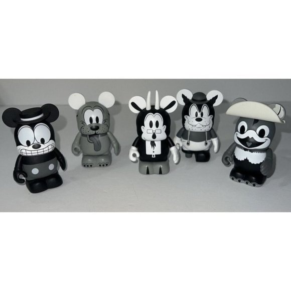 Disney Vinylmation Classics Collection (Lot of 5) Peg-Leg Pete, Mickey Mouse - Picture 1 of 5